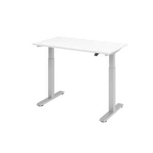 Schreibtisch elektr.höhenv.120x67 weiß/