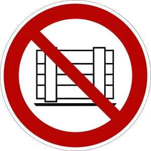 Schild Abstellen oder Lagern verboten 4060081017867