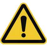 Schild Allgemeines Warnzeichen ISO 7010