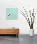 SIGEL GL143 Glas-Magnettafel Artverum - aquamarin - 48 x 48 x 1,50 cm