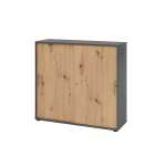 Schiebetürenschrank Graphit/Asteiche 4032062304853