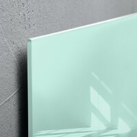 SIGEL GL153 Glas-Magnettafel Artverum - aquamarin - 60 x 40 x 1,50 cm - polierte Ecken - Sicherheitsglas (ESG), Stahl - GS-geprüft