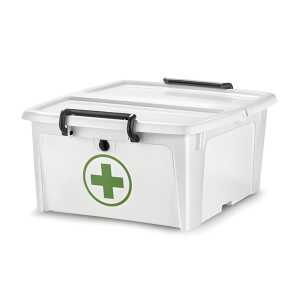 Verbandkasten Erste Hilfe 20l weiß