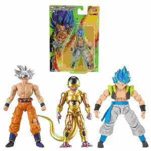 BANDAI Dragon Ball Evolve 12cm, 3fach sortiert Goku, Vegeta oder Broly