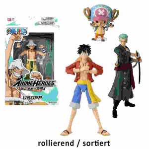 BANDAI Anime Heroes One Piece 17cm sortiert, 4fach sortiert
