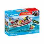 playmobil Feuerwehrboot mit Aqua Scooter...