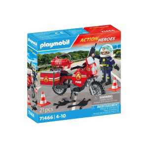 playmobil Feuerwehrmotorrad, am Unfallort mit Ausrüstung, ab 4 Jahren