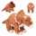 Plüsch Dinosaurier Triceratops 39cm, Dino World
