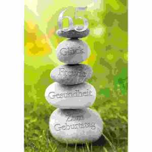 Zahlenkarte 65. Geburtstag 4016723077652