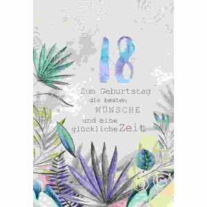 Zahlenkarte 18. Geburtstag Kurt Eulzer 4016723085183