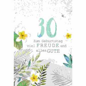 Zahlenkarte 30. Geburtstag Kurt Eulzer 4016723085305