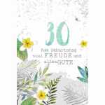 Zahlenkarte 30. Geburtstag Kurt Eulzer 4016723085305