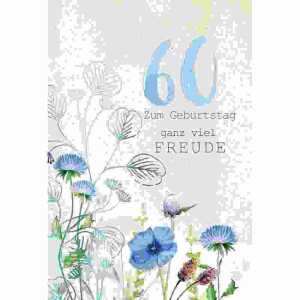 Zahlenkarte 60. Geburtstag Eulzer 4016723085602