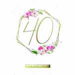 Zahlenkarte 40. Geburtstag Kurt Eulzer 4016723087408