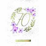 Zahlenkarte 70. Geburtstag Kurt Eulzer 4016723087705