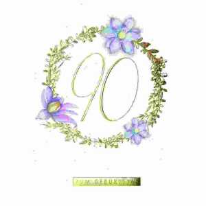 Zahlenkarte 90. Geburtstag Kurt Eulzer 4016723087903