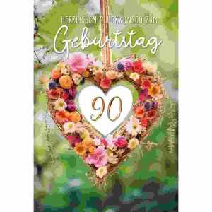 Zahlenkarte 90. Geburtstag Kurt Eulzer 4016723091900