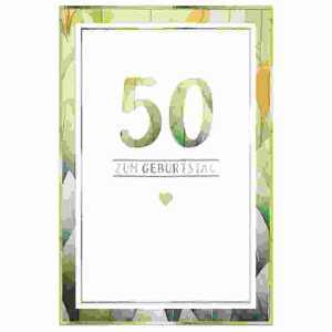 Zahlenkarte 50. Geburtstag Eulzer 4016723099500
