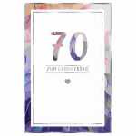 Zahlenkarte 70. Geburtstag Kurt Eulzer 4016723099708