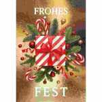 Weihnachtskarte Frohes Fest - Päckchen