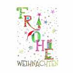 Weihnachtskarte Frohe Weihnachten