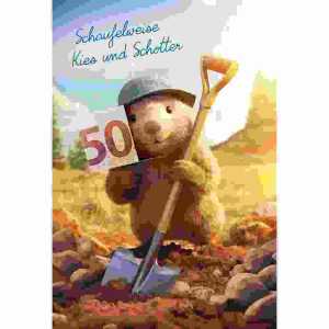 Geldscheinkarte mit Stanzung für Geld