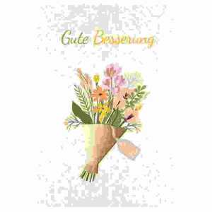 Grußkarte Gute Besserung Blumenstrauß, Kurt Eulzer