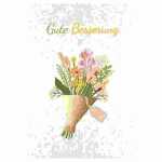 Grußkarte Gute Besserung Blumenstrauß, Kurt...
