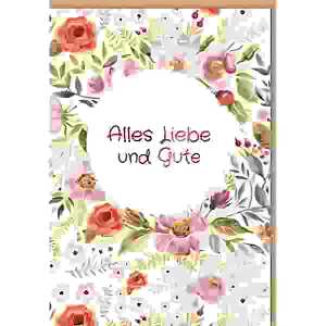 Grußkarte Midi Blumen 4016723454576