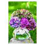 Grußkarte Midi bunter Strauß 7,5x10,8cm