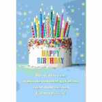 Glückwunschkarte Geburtstag/Torte, Kerzen