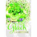 Geburtstagskarte Viel Glück Klee Gießkanne,...