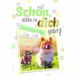 Glückwunschkarte Geburtstag/Hund und Katze