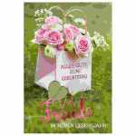 Glückwunschkarte Geburtstag/Blumen 4016723859777