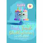 Glückwunschkarte Geburtstag/Torte