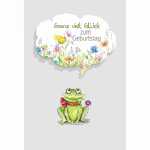 Glückwunschkarte Geburtstag/Frosch