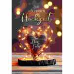 Grußkarte zur Hölzernen Hochzeit/Herz