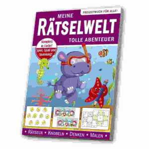 Meine Rätselwelt Tolle Abenteuer, 96 Seiten mit Rätseln, 16,5x23,5cm
