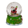 OOTB Schneekugel Weihnachtsfigur auf rotem &