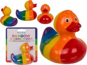 OOTB Regenbogen Quietsche-Ente Pride ca. 10 cm