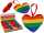 OOTB Plüschherz in Regenbogenfarben Pride