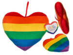 OOTB Plüschherz in Regenbogenfarben Pride