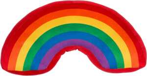 OOTB Plüsch-Kissen in U-Form Regenbogenfarben