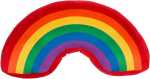 OOTB Plüsch-Kissen in U-Form Regenbogenfarben