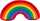 OOTB Plüsch-Kissen in U-Form Regenbogenfarben
