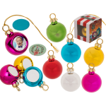 Portrait-Baumkugel, Fotoklebe-Pad & Christmas 4 cm,...