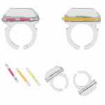 Leuchtende Ringe 4,5mm mit 6 Leuchtstäben