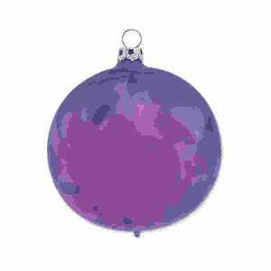 Weihnachtskugel 8cm violett eis, mundgeblasen