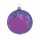 Weihnachtskugel 6cm violett eis, mundgeblasen