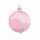 Weihnachtskugel 6cm rosé eis, mundgeblasen